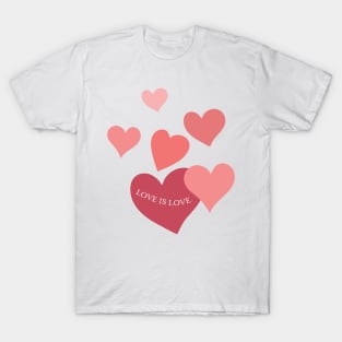 Love is Love Hearts T-Shirt